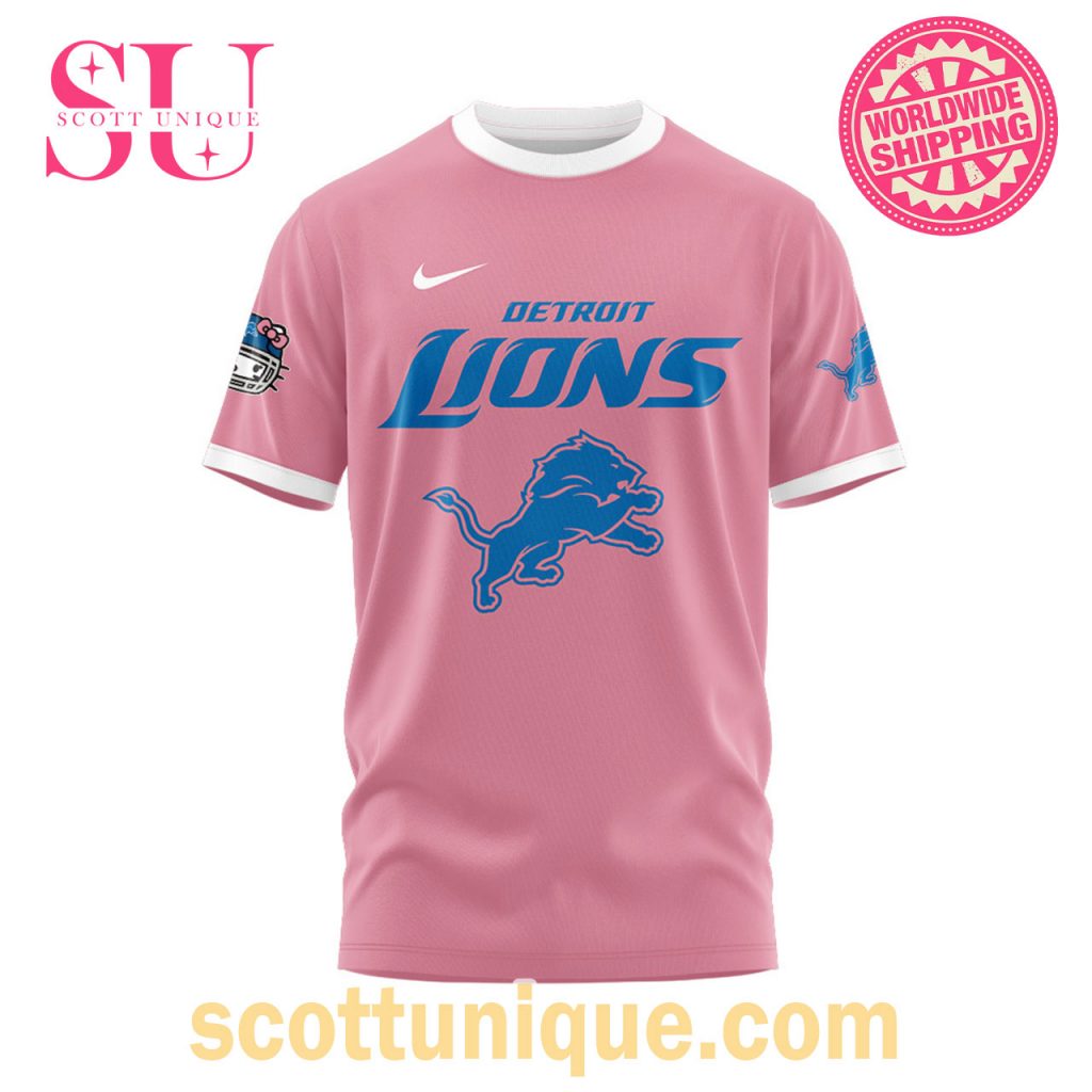 Detroit Lions x Hello Kitty 2024 Limited Edition T Shirt2 Detroit Lions x Hello Kitty 2024 Limited Edition T Shirt2