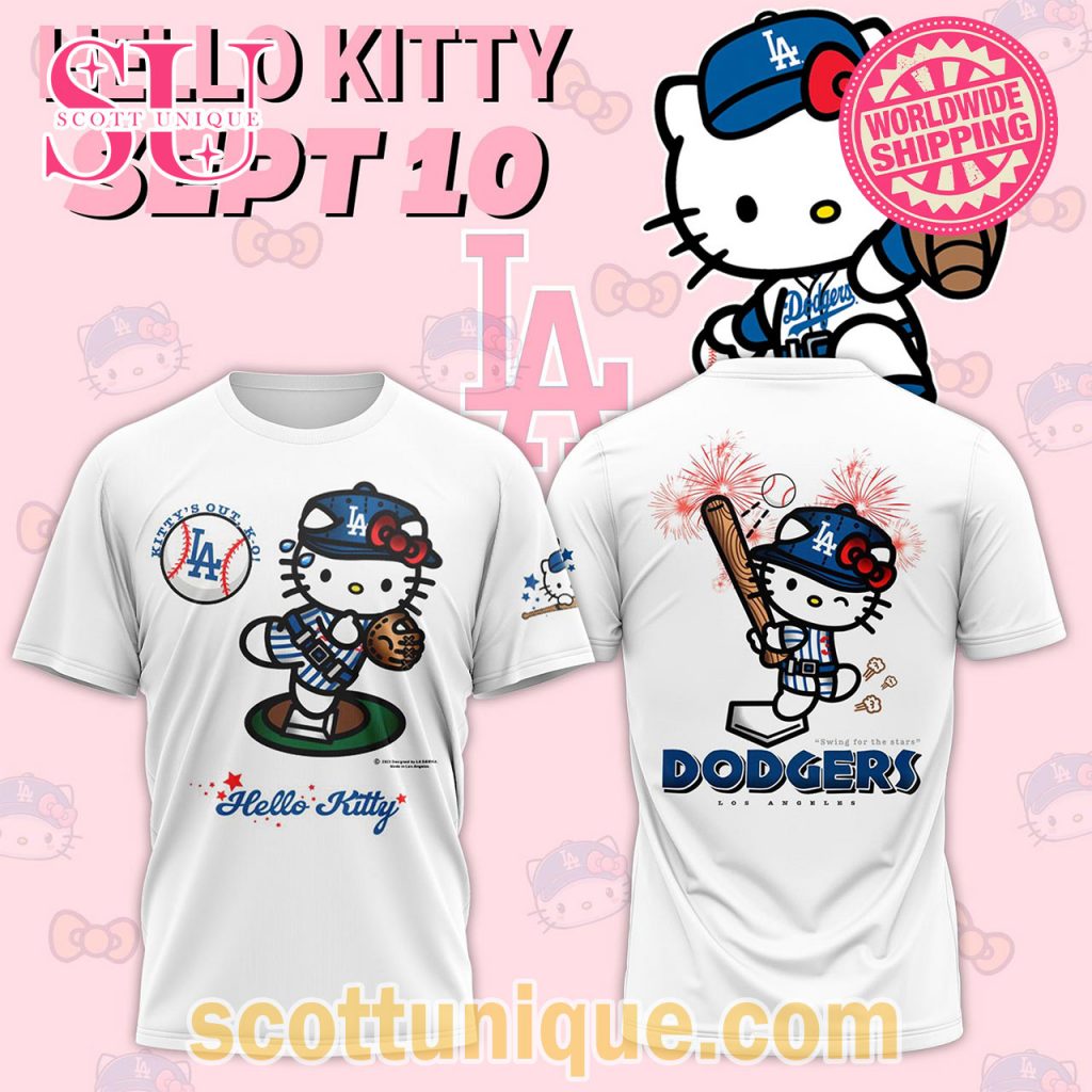 Dodgers Collab Kitty Out KO 2024 T Shirt Dodgers Collab Kitty Out KO 2024 T Shirt
