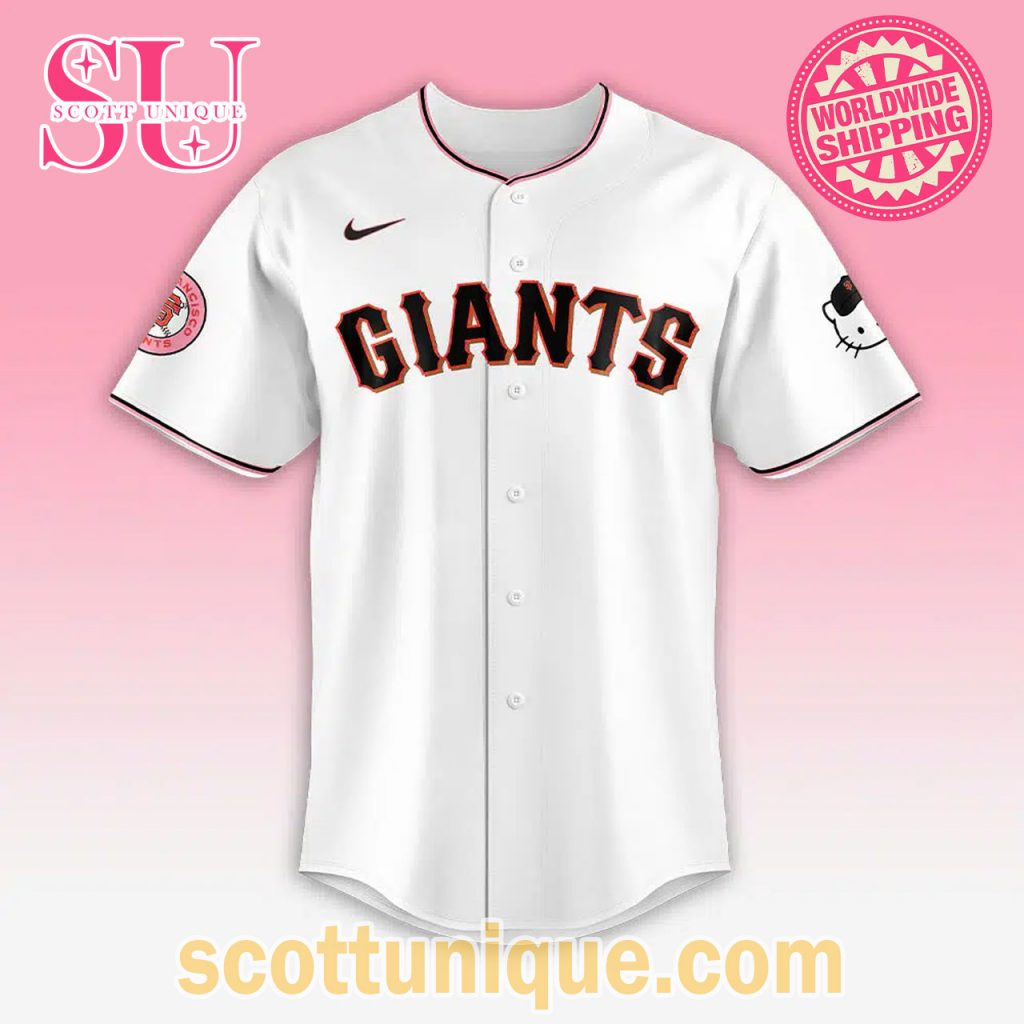 Giants Hello Kitty Night 2024 Baseball Jersey1 Giants Hello Kitty Night 2024 Baseball Jersey1