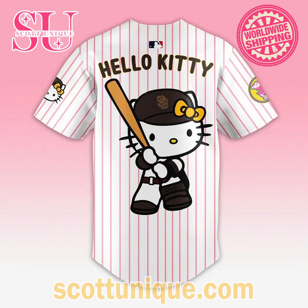 Hello Kitty Night x San Diego Padres Collections 2024 Baseball Jersey