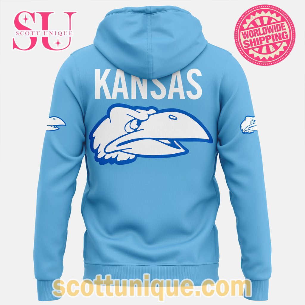 Kansas Jayhawks Win Sky Blue Hoodie Kansas Jayhawks Win Sky Blue Hoodie
