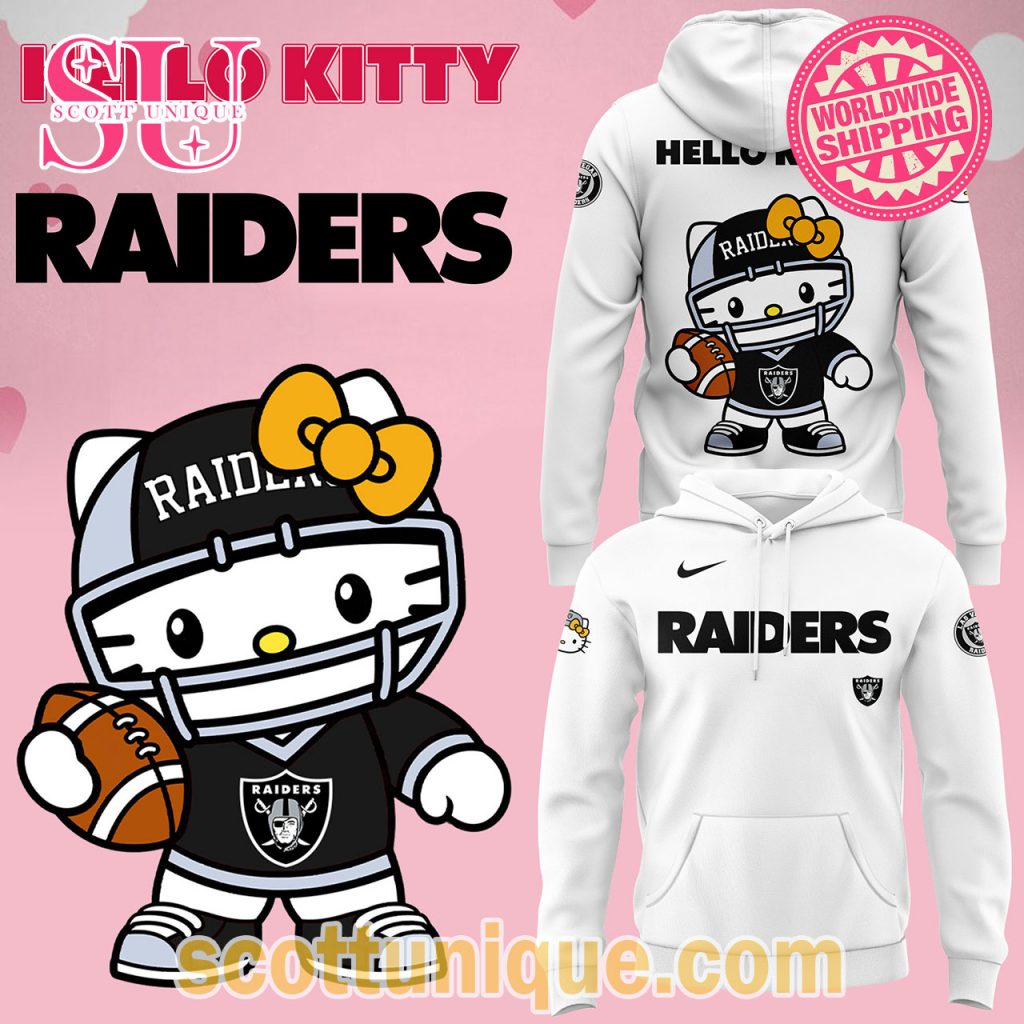 Las Vegas Raiders x Hello Kitty Night 2024 Hoodie1 Las Vegas Raiders x Hello Kitty Night 2024 Hoodie1