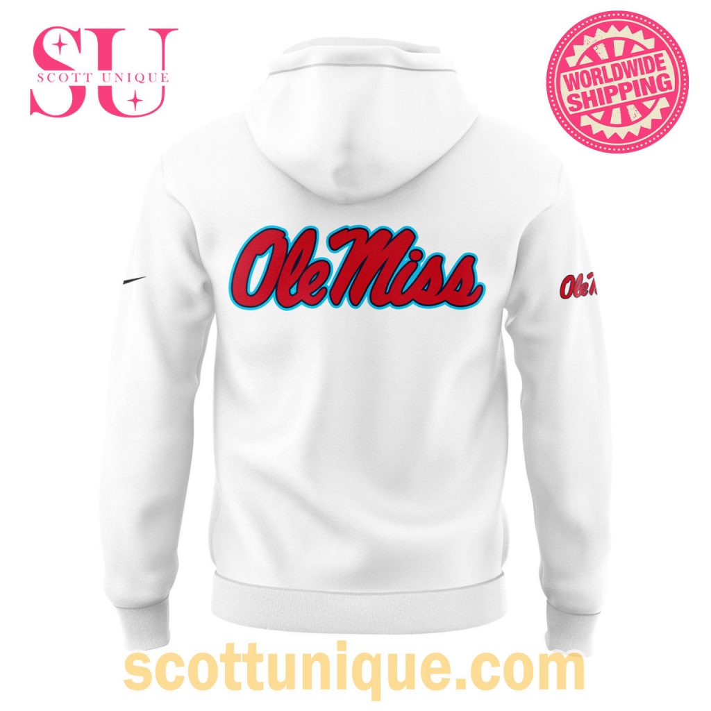 Limited Edition Ole Miss SIP Football White Hoodie1 Limited Edition Ole Miss SIP Football White Hoodie1