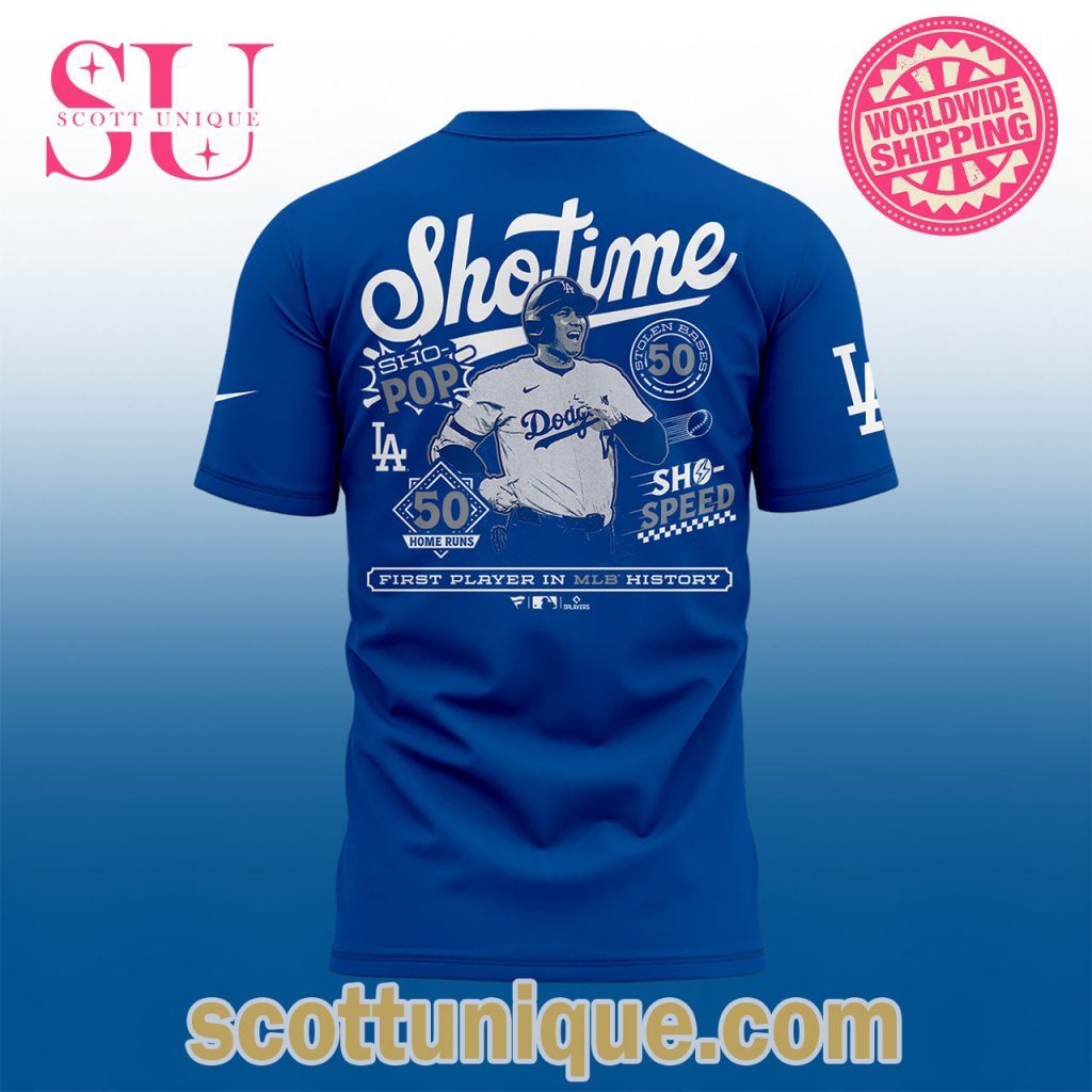 Limited Edition Shohei Ohtani Shotime Blue T Shirt2 Limited Edition Shohei Ohtani Shotime Blue T Shirt2