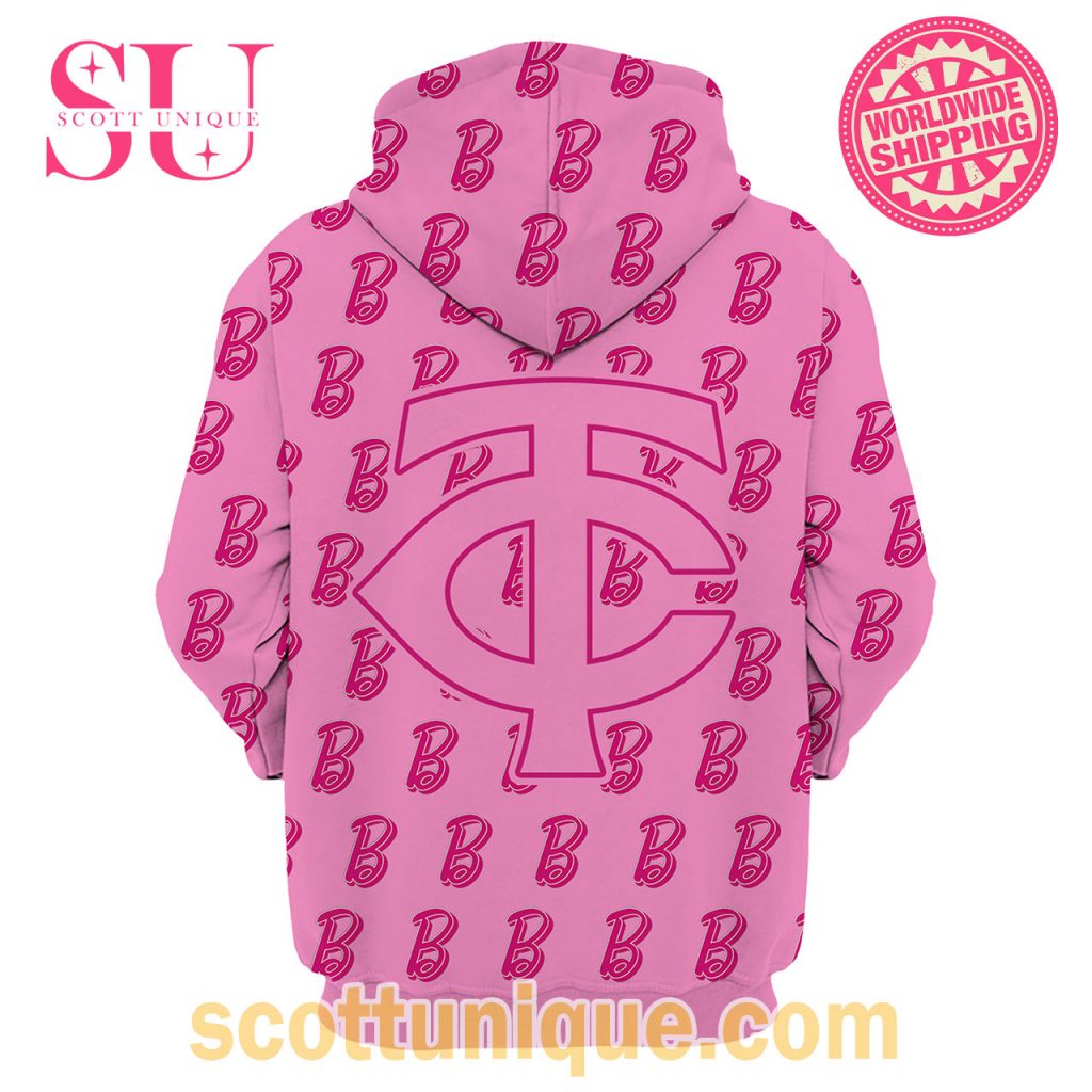 Minnesota Twins x Barbie Game Day 2024 Pink Hoodie2 Minnesota Twins x Barbie Game Day 2024 Pink Hoodie2