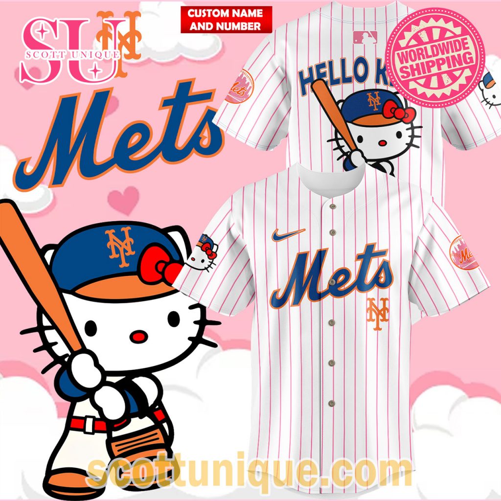 New York Mets x Hello Kitty Night Game 2024 Baseball Jersey New York Mets x Hello Kitty Night Game 2024 Baseball Jersey