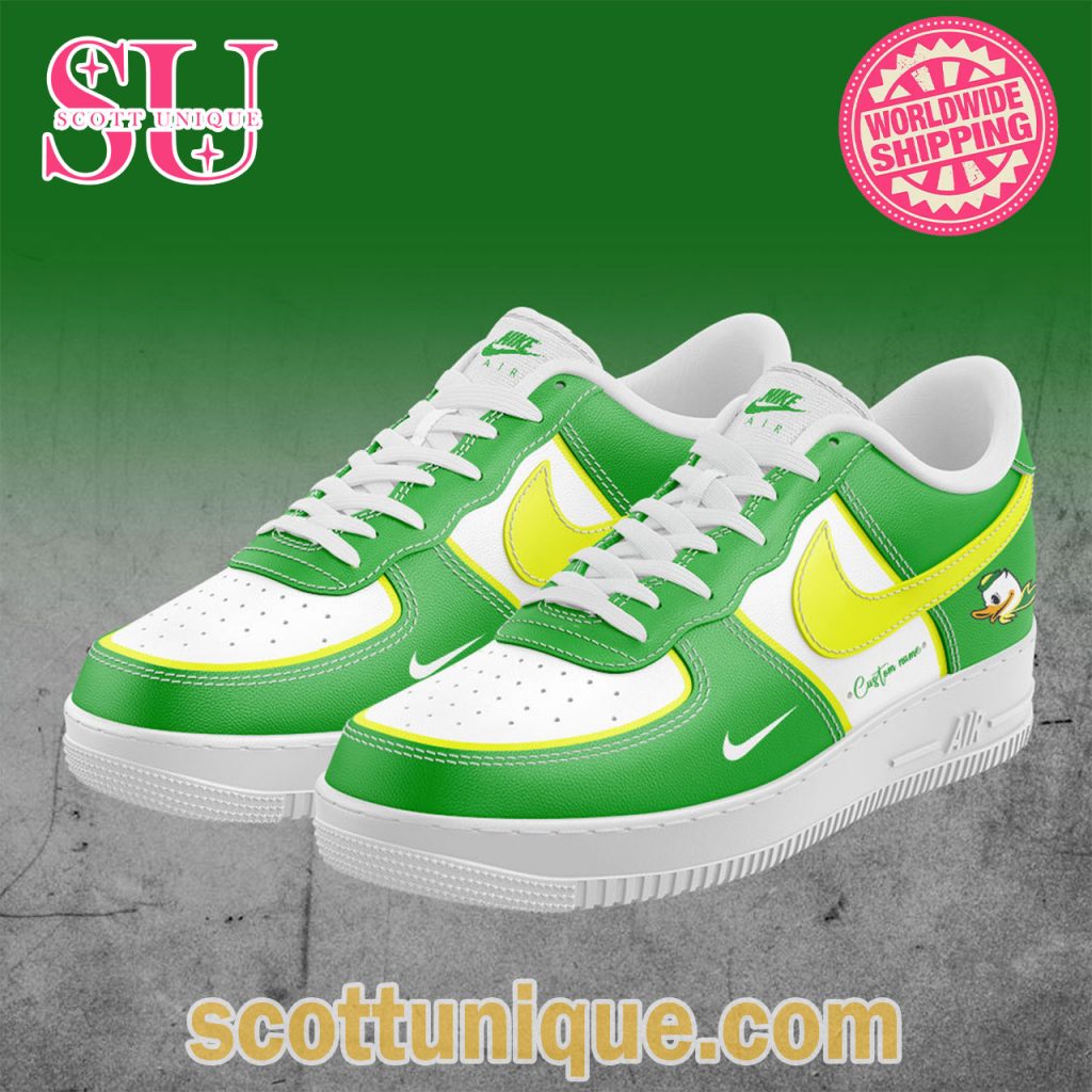 Oregon Ducks Football Limited Edition Air Force Shoes1