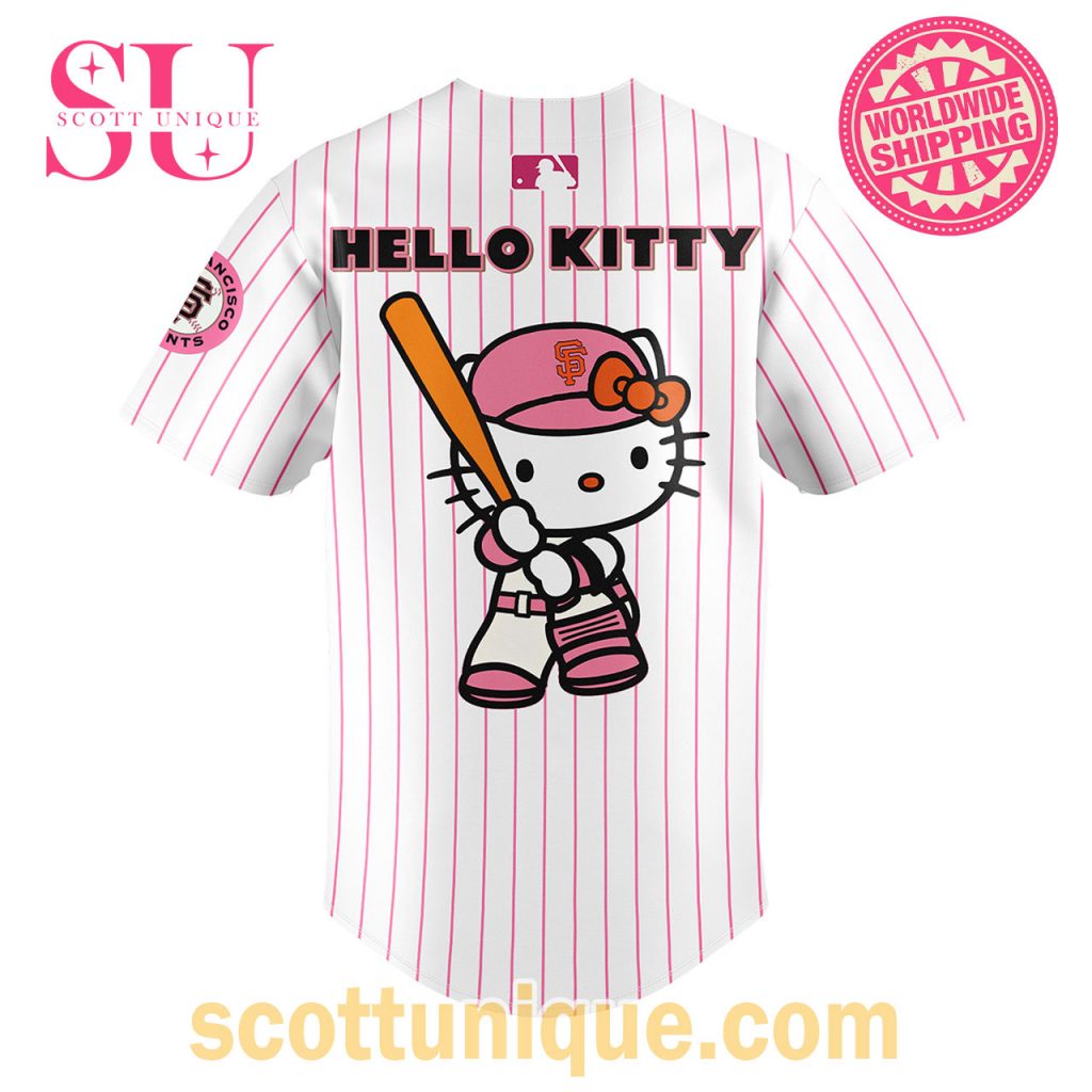 SFGiants Hello Kitty Night 2024 Baseball Jersey2 SFGiants Hello Kitty Night 2024 Baseball Jersey2