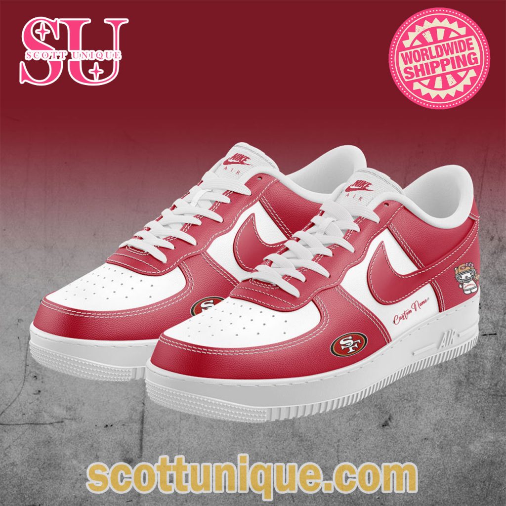 San Francisco 49ers x Hello Kitty Custom Air Force Shoes1 San Francisco 49ers x Hello Kitty Custom Air Force Shoes1
