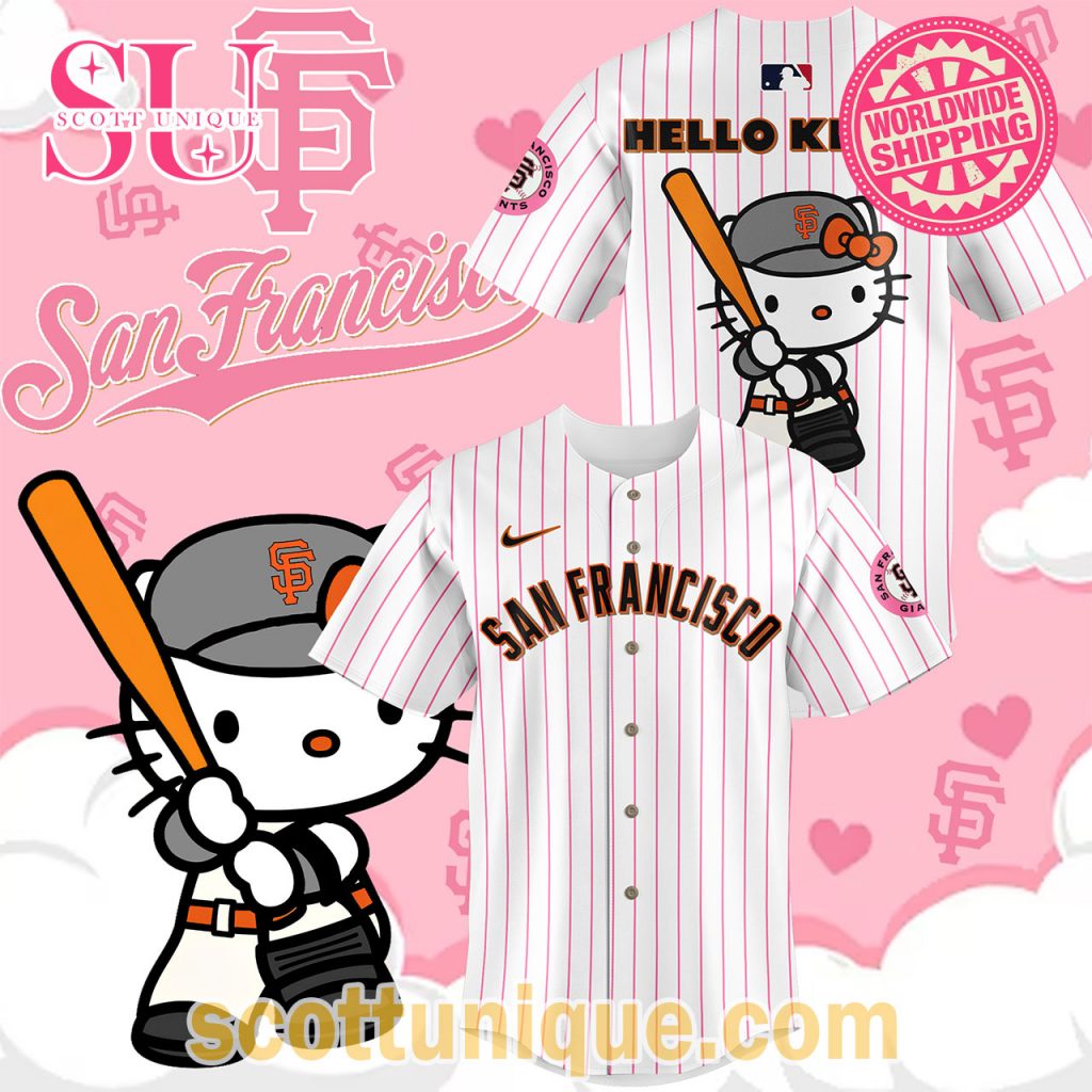 San Francisco Giants Hello Kitty Night 2024 Baseball Jersey1 San Francisco Giants Hello Kitty Night 2024 Baseball Jersey1