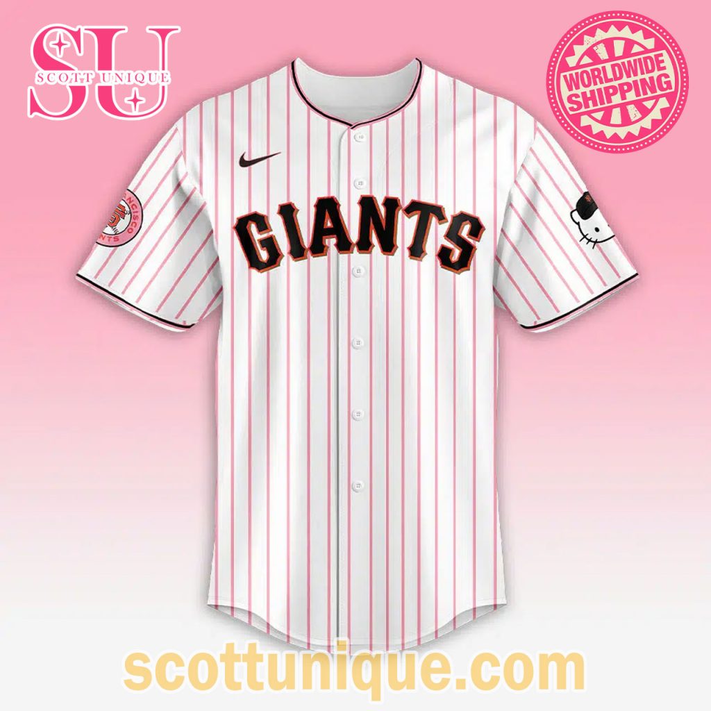 San Francisco Giants x Hello Kitty Night 2024 Limited Edition Baseball Jeysey1