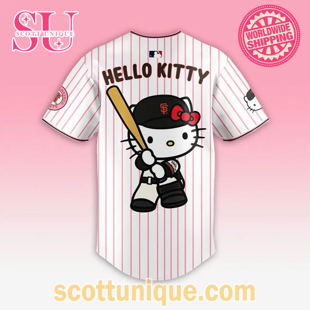 San Francisco Giants x Hello Kitty Night 2024 Limited Edition Baseball Jeysey2