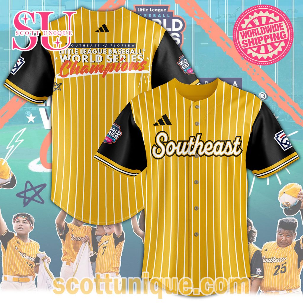 Southeast Little League Baseball World Series Champions Baseball Jersey Southeast Little League Baseball World Series Champions Baseball Jersey
