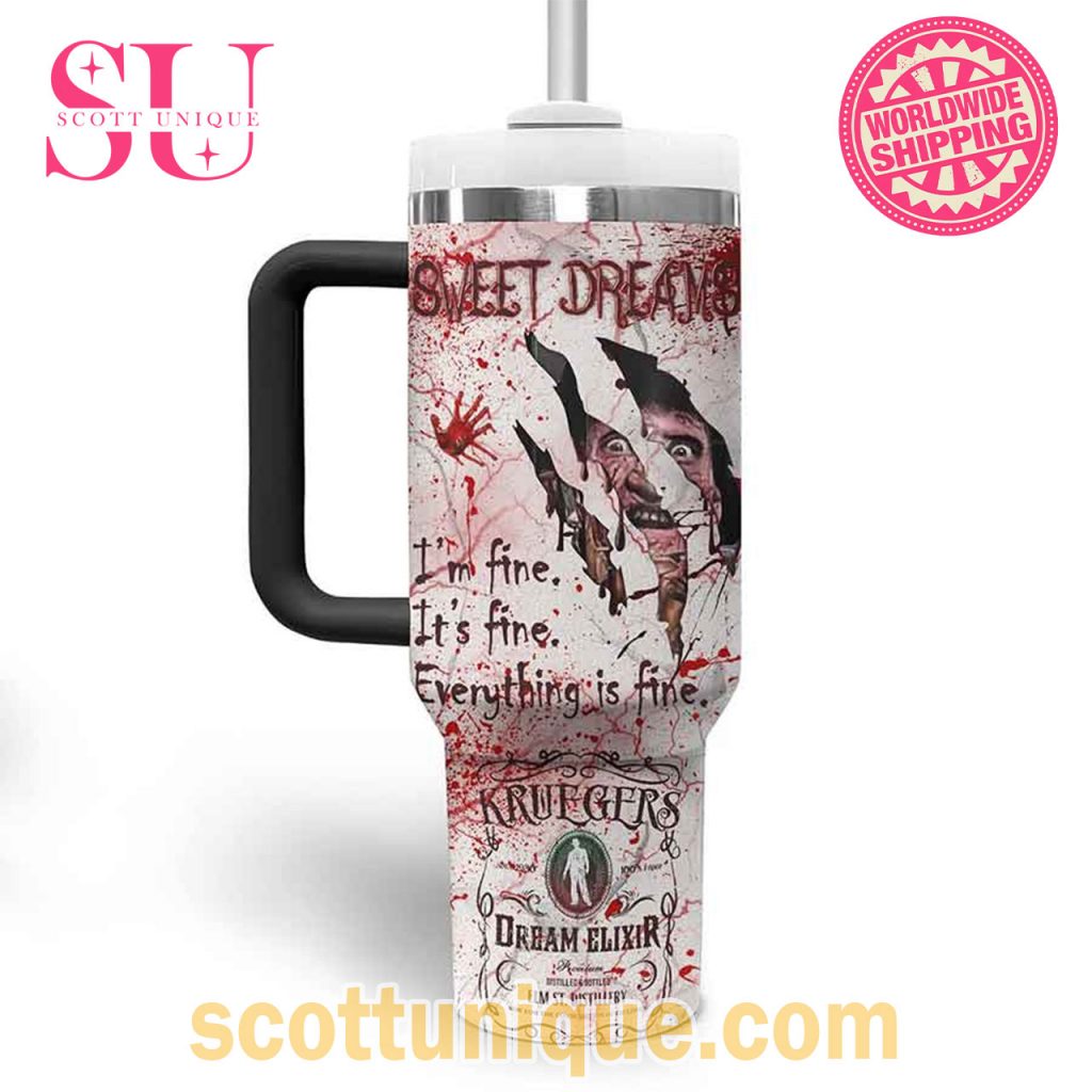 Sweet Dreams Freddy Krueger Horror Stanley Tumbler2 Sweet Dreams Freddy Krueger Horror Stanley Tumbler2