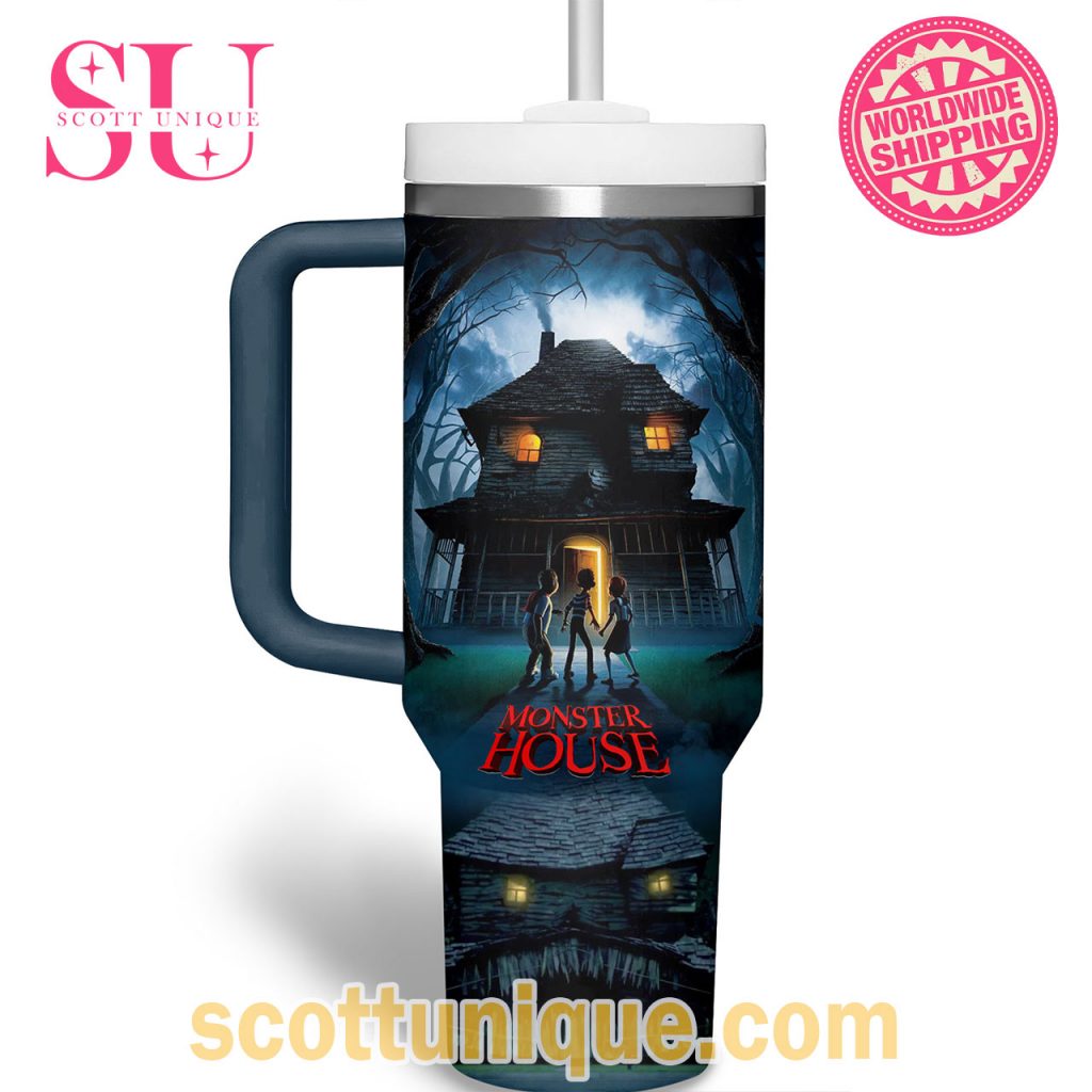 The House Is Alive Monster House Halloween Stanley Tumbler The House Is Alive Monster House Halloween Stanley Tumbler