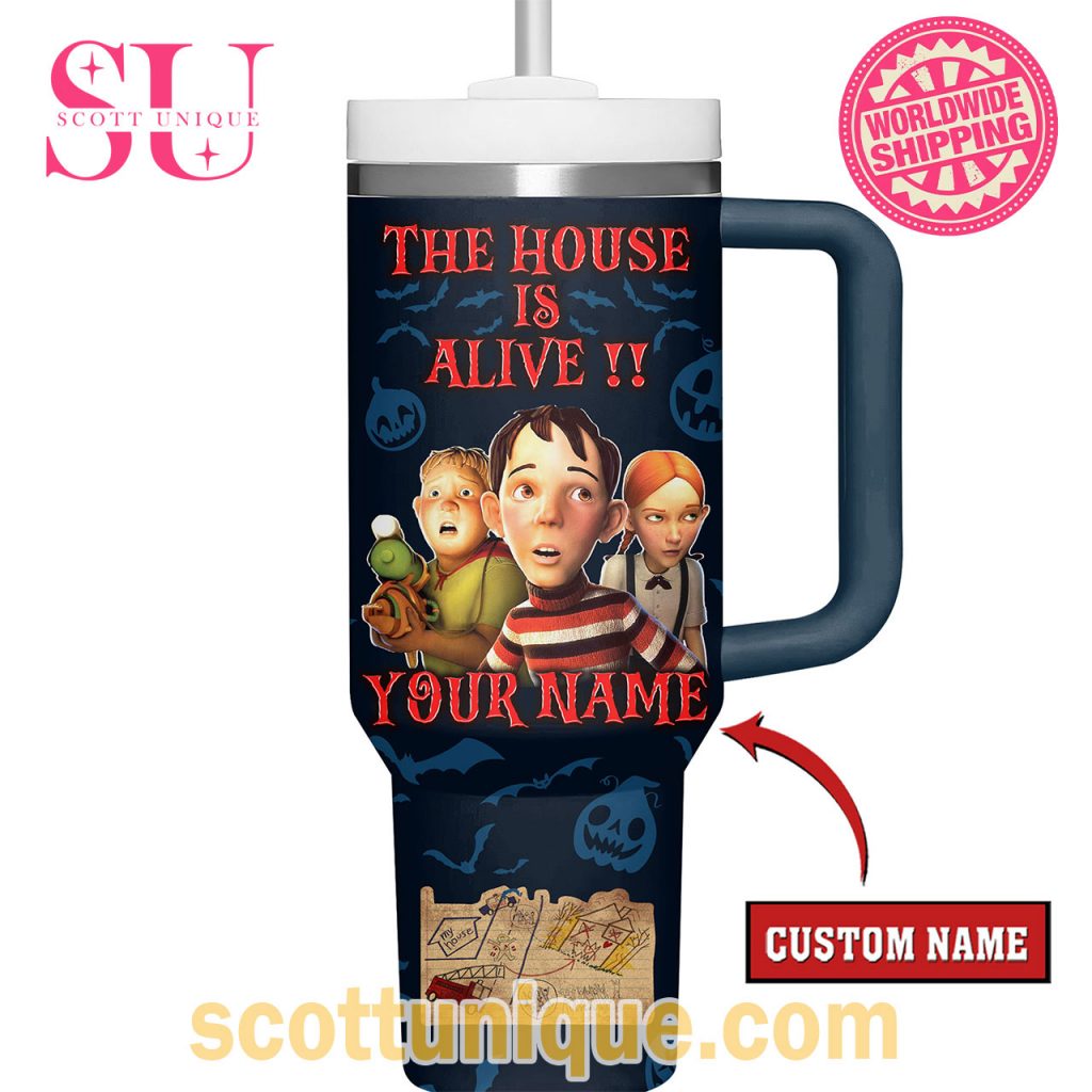 The House Is Alive Monster House Halloween Stanley Tumbler3 The House Is Alive Monster House Halloween Stanley Tumbler3