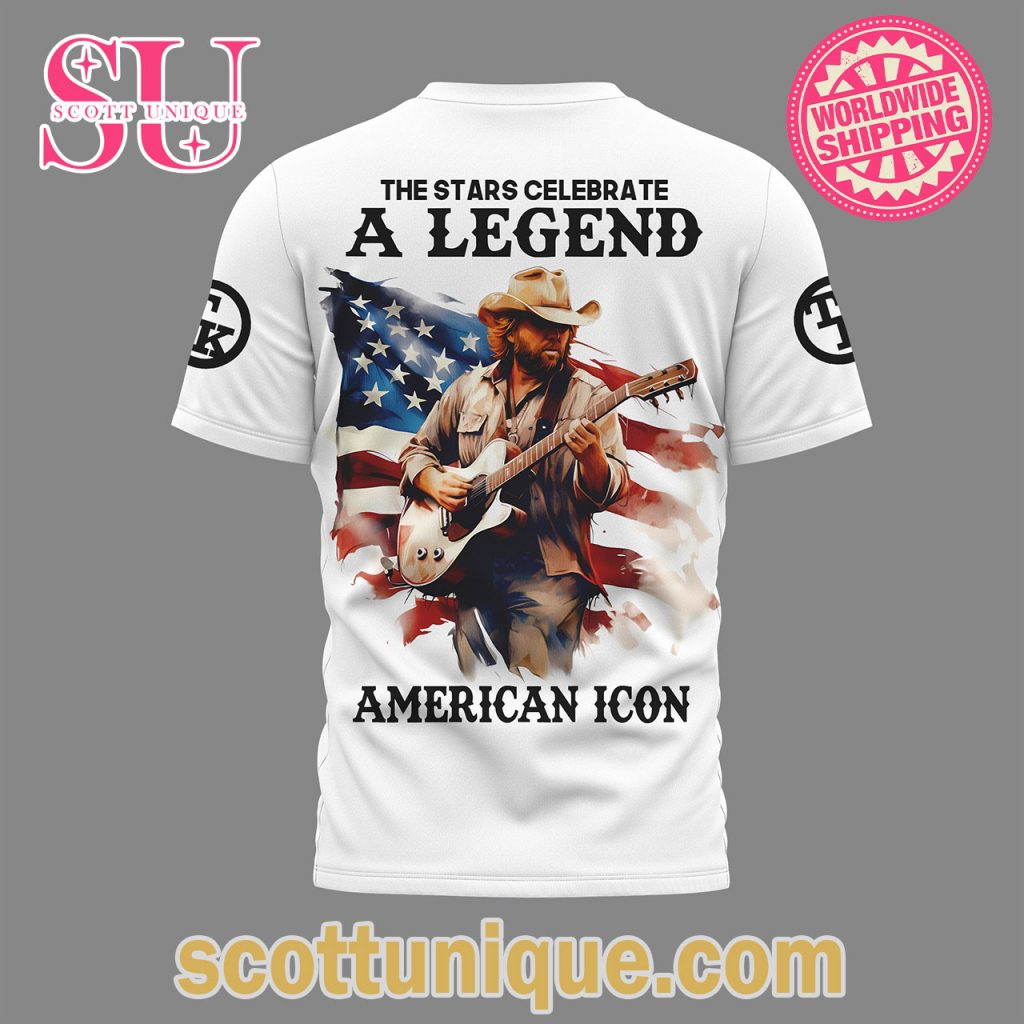 Toby Keith A Legend American Icon White T Shirt1 Toby Keith A Legend American Icon White T Shirt1