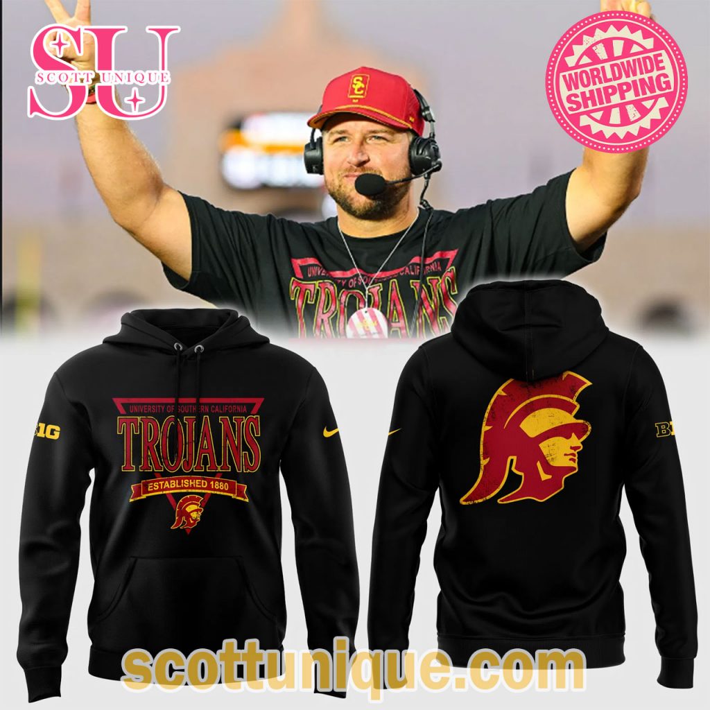 USC Trojans Football Black Hoodie USC Trojans Football Black Hoodie
