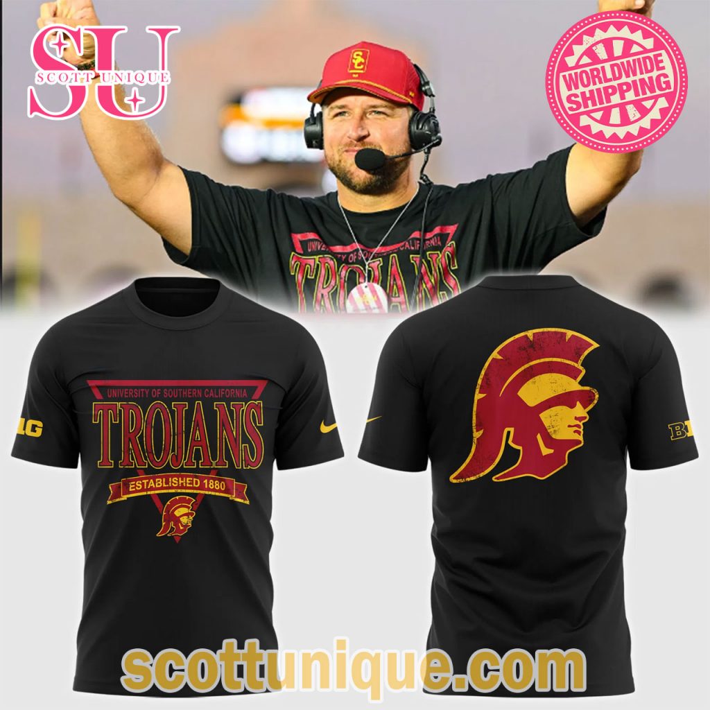 USC Trojans Football Black T Shirt USC Trojans Football Black T Shirt