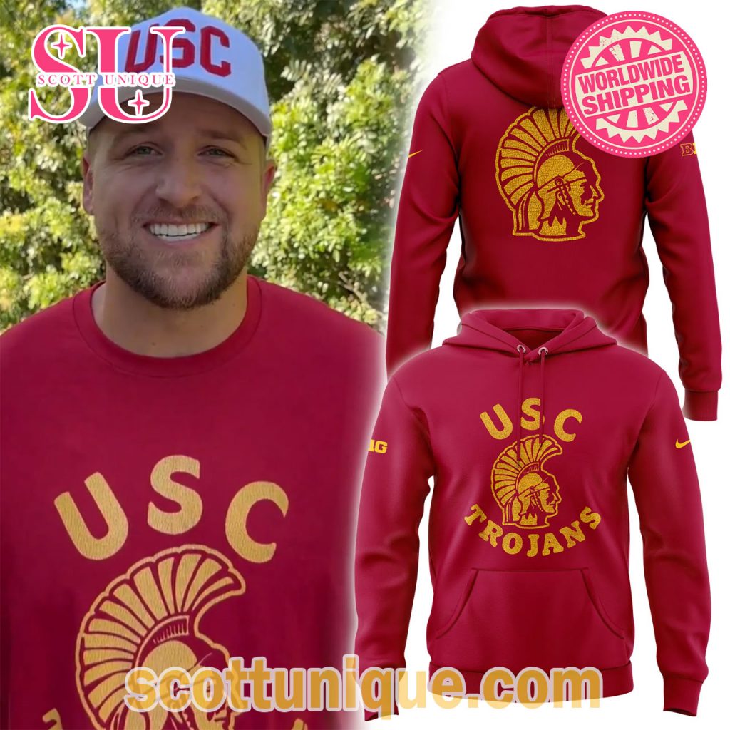 USC Trojans Football Red Hoodie USC Trojans Football Red Hoodie