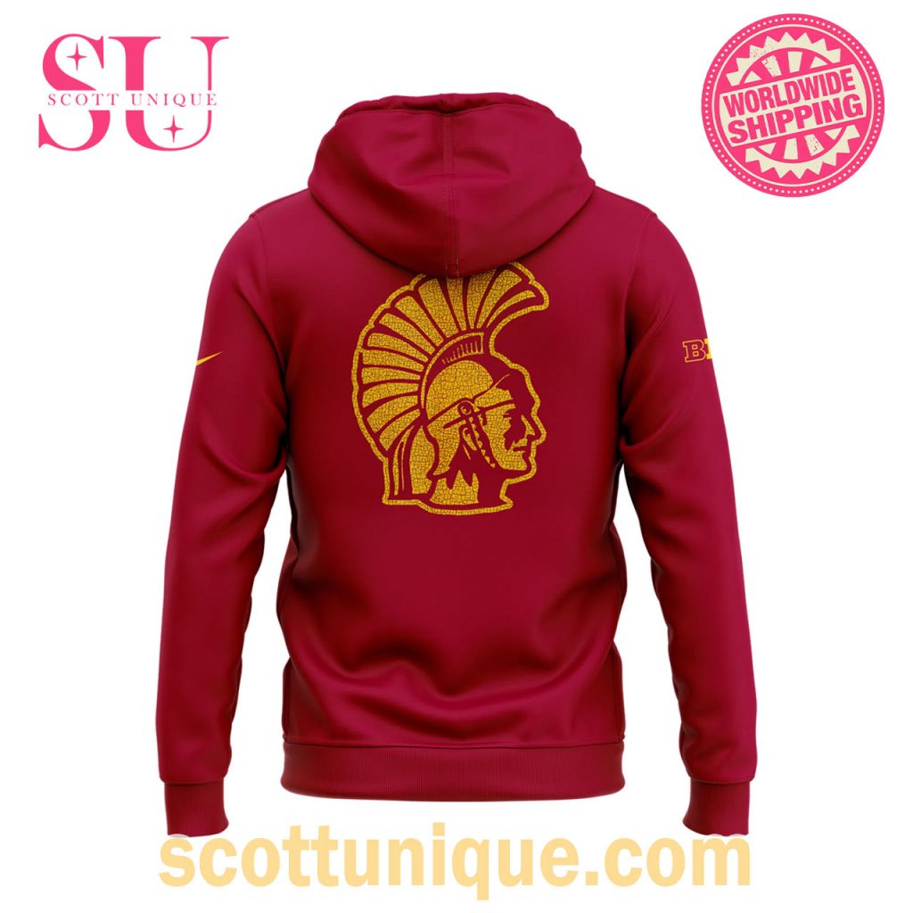 USC Trojans Football Red Hoodie1 USC Trojans Football Red Hoodie1