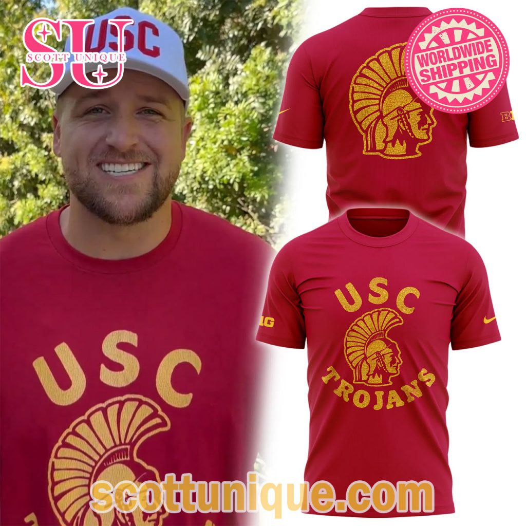 USC Trojans Football Red T Shirt USC Trojans Football Red T Shirt