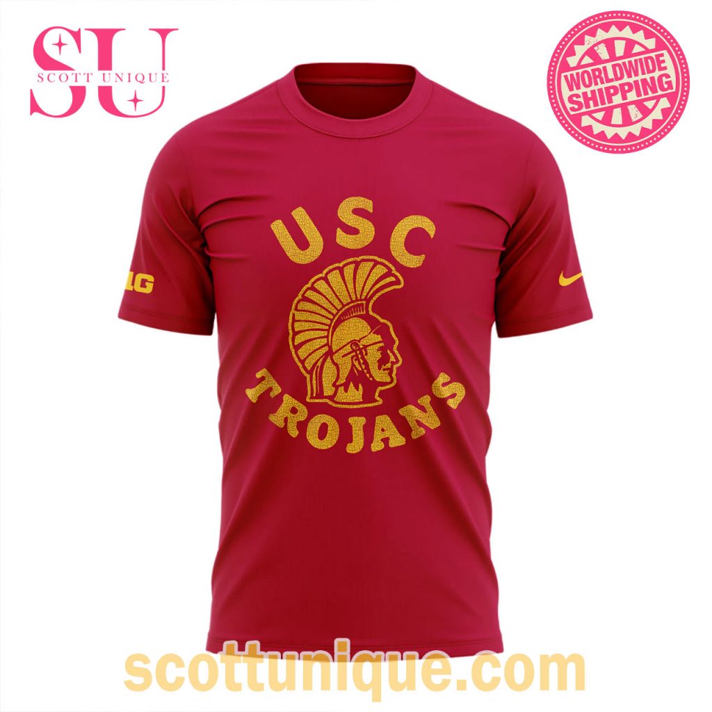 USC Trojans Football Red T Shirt2 USC Trojans Football Red T Shirt2