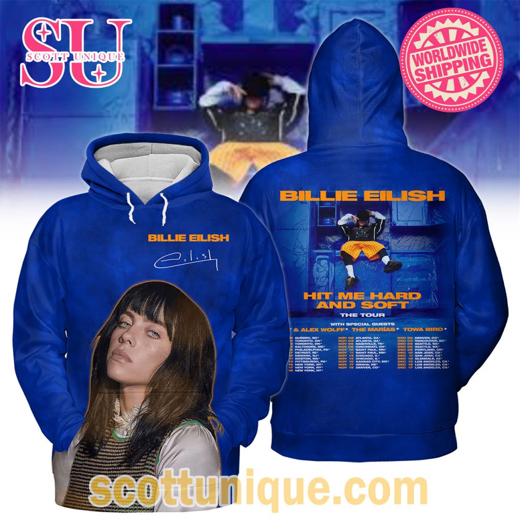 Billie Eilish Hit Me Hard And Soft Tour 2024 Hoodie Billie Eilish Hit Me Hard And Soft Tour 2024 Hoodie