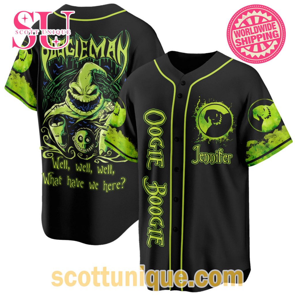 Boogie Man Nightmare Theme Baseball Jersey
