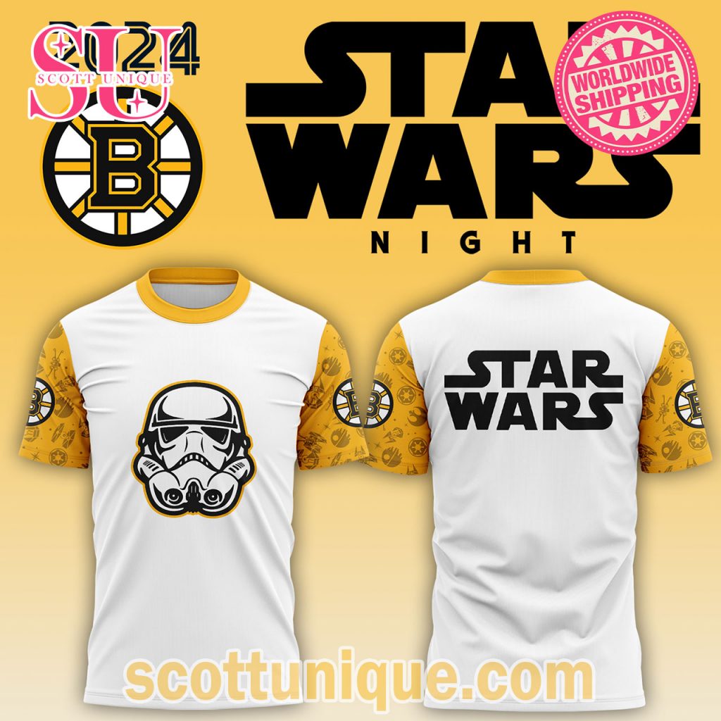 Boston Bruins x Star Wars Night 2024 T Shirt Boston Bruins x Star Wars Night 2024 T Shirt
