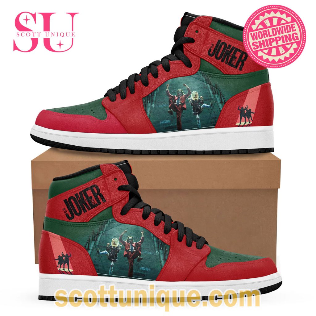 DC Joker & Harley Danceing Air Jordan 1 High Top Shoes1 DC Joker & Harley Danceing Air Jordan 1 High Top Shoes1