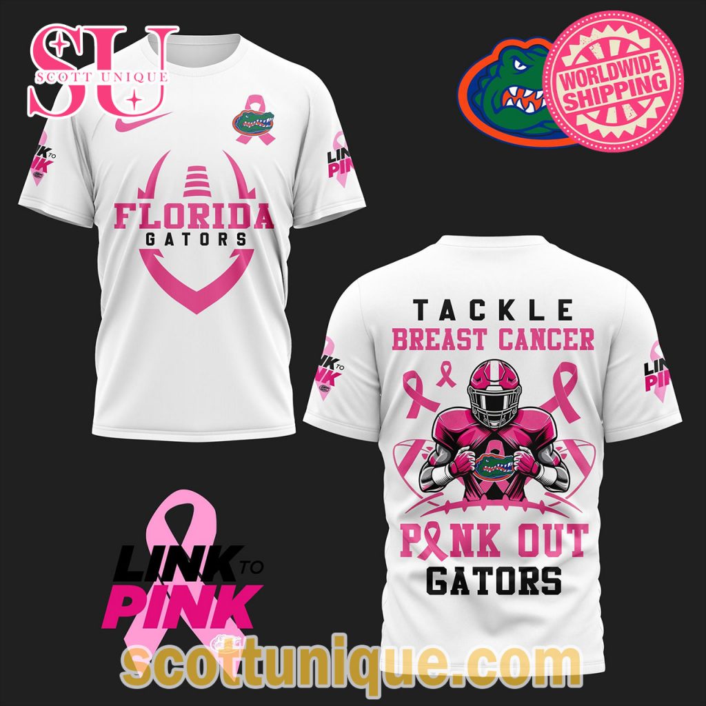 Florida Gators Tackle Breast Cancer Pink Out T Shirt Florida Gators Tackle Breast Cancer Pink Out T Shirt