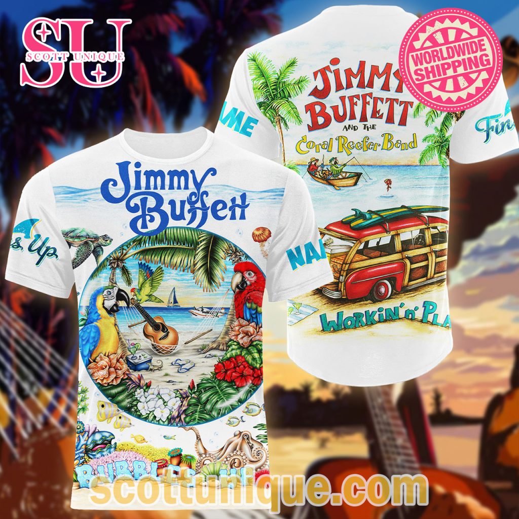 Jimmy Buffett Bubbles Up Ocean Summer T Shirt Jimmy Buffett Bubbles Up Ocean Summer T Shirt
