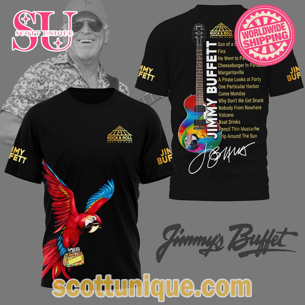 Jimmy Buffett Rock & Roll Premium Black T Shirt1 Jimmy Buffett Rock & Roll Premium Black T Shirt1