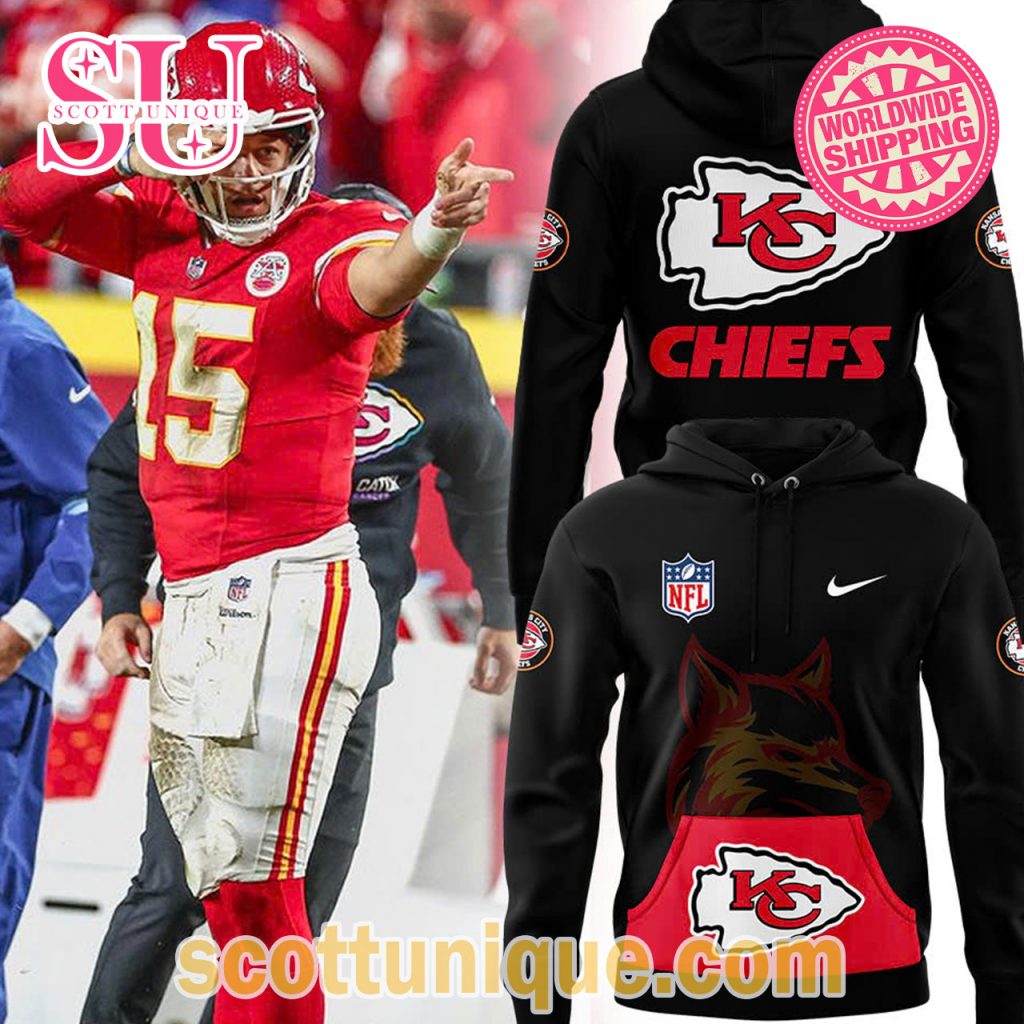 Kansas City Chiefs Blackout Pullover Hoodie1 Kansas City Chiefs Blackout Pullover Hoodie1