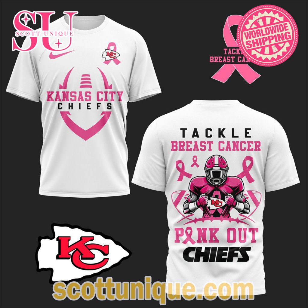 Kansas City Chiefs Tackle Breast Cancer Pink Out T Shirt Kansas City Chiefs Tackle Breast Cancer Pink Out T Shirt