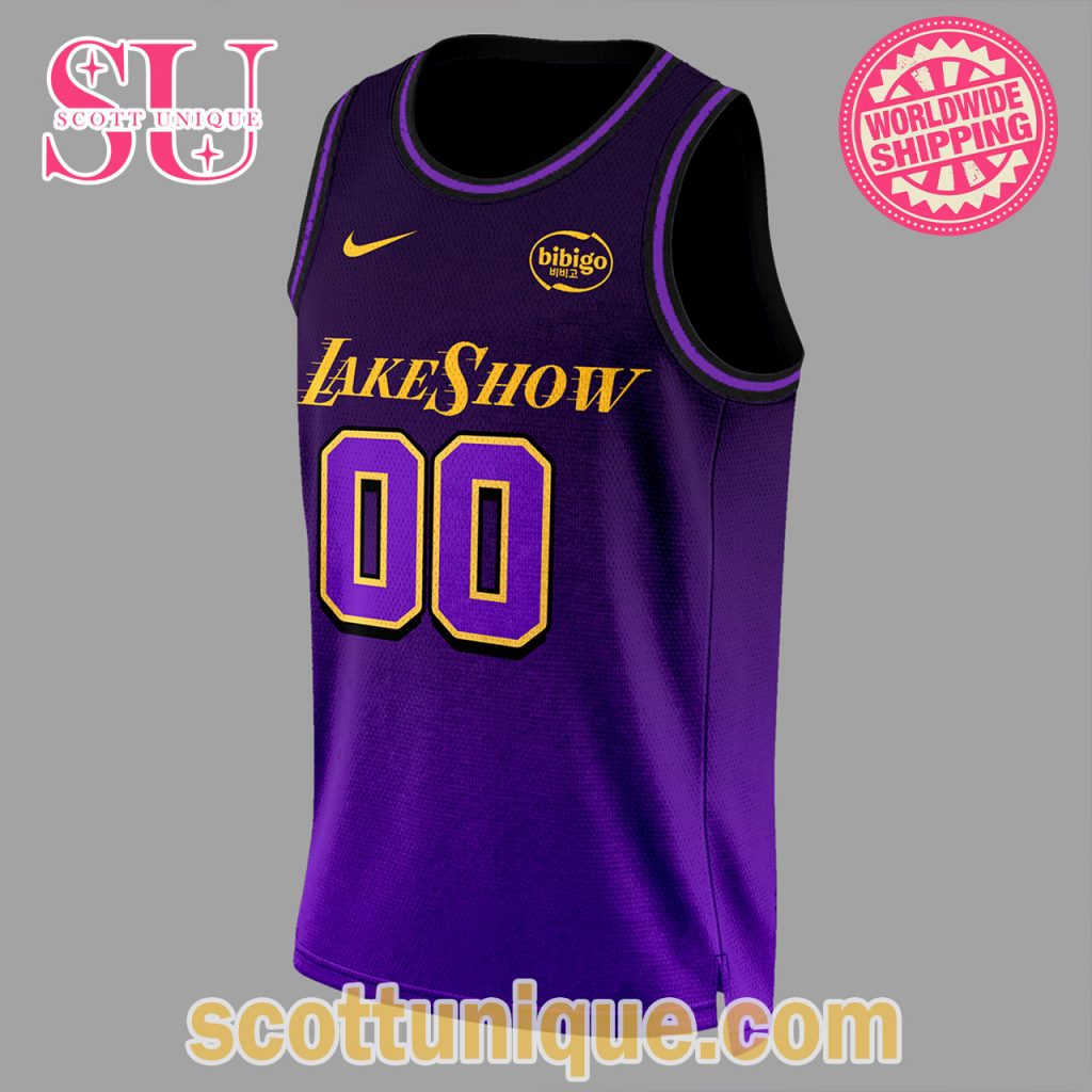 Lake Show California Destiny Custom Purple Basketball Jersey Tank Top Lake Show California Destiny Custom Purple Basketball Jersey Tank Top