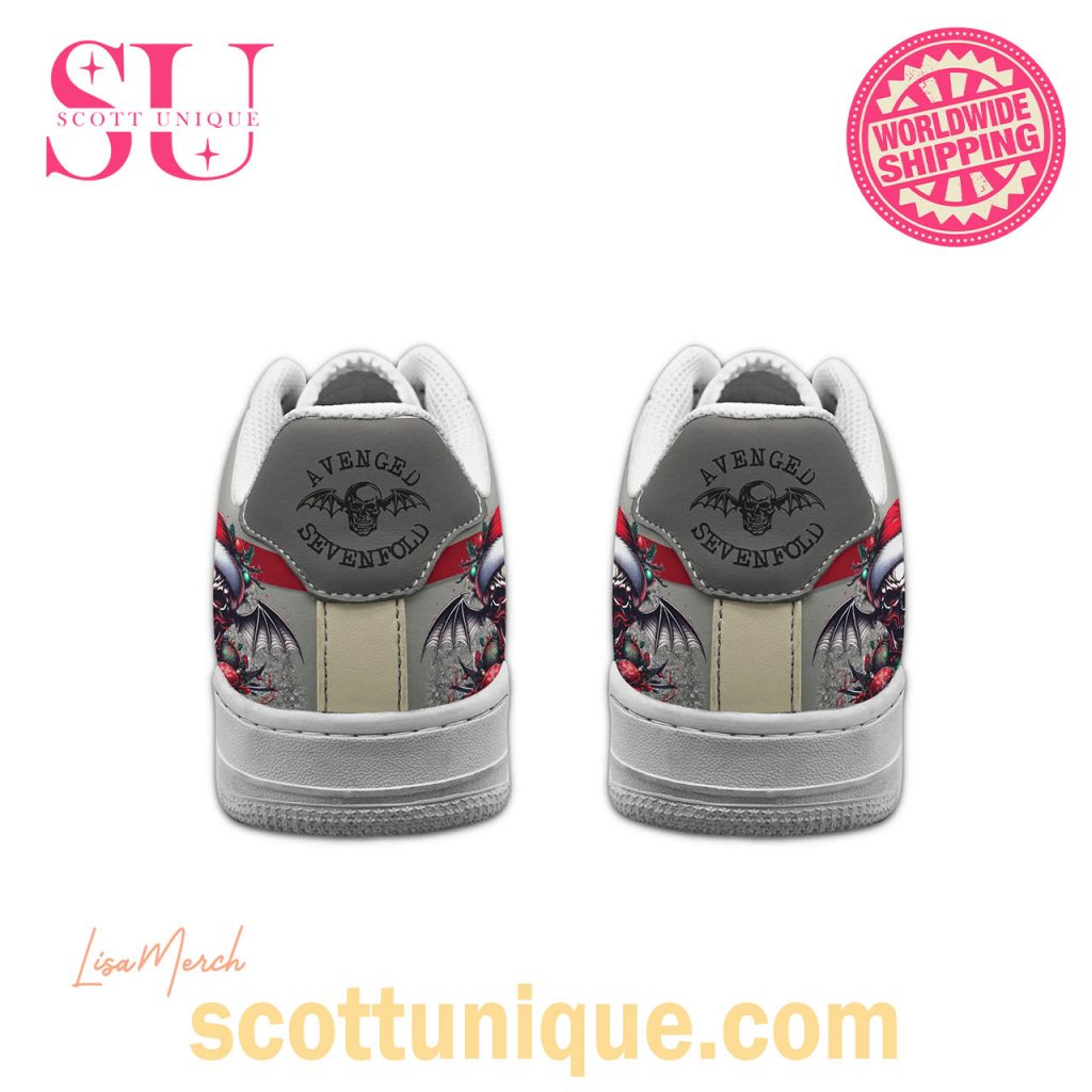 Avenged Sevenfold Bat Merry Christmas Air Force 1 Shoes1 Avenged Sevenfold Bat Merry Christmas Air Force 1 Shoes1