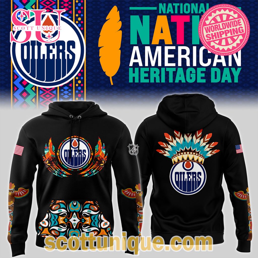 Edmonton Oilers x Native American Heritage Month NHL 2024 Hoodie Edmonton Oilers x Native American Heritage Month NHL 2024 Hoodie