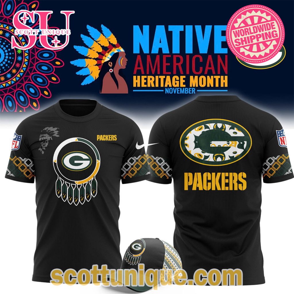 Green Bay Packers x Native American Heritage Month NFL 2024 T Shirt Green Bay Packers x Native American Heritage Month NFL 2024 T Shirt