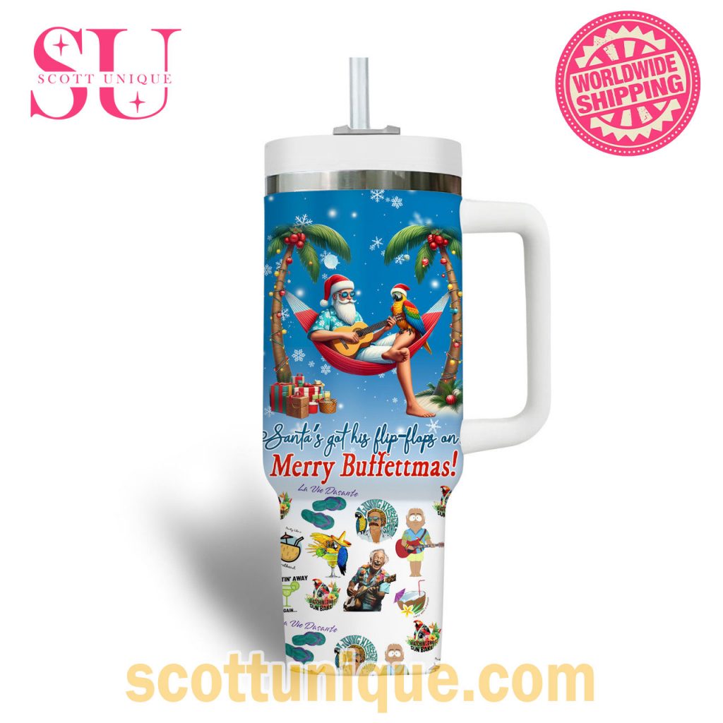 Jimmy Buffett Merry Buffettmas From Margaritaville Stanley Tumbler2 Jimmy Buffett Merry Buffettmas From Margaritaville Stanley Tumbler2