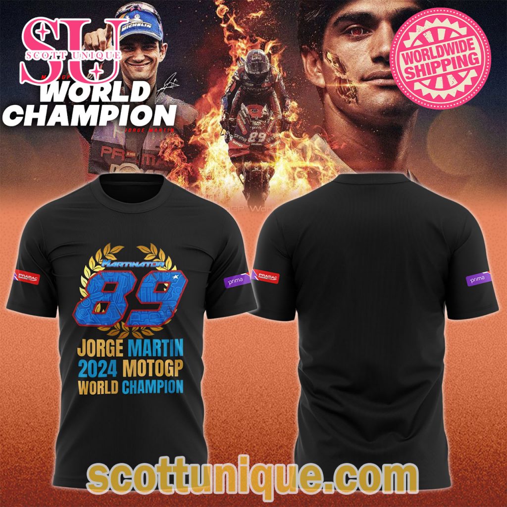Jorge Martin MotoGP World Champion 2024 T Shirt Jorge Martin MotoGP World Champion 2024 T Shirt