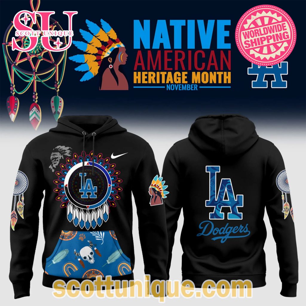 Los Angeles Dodgers x Native American Heritage Month 2024 Hoodie Los Angeles Dodgers x Native American Heritage Month 2024 Hoodie