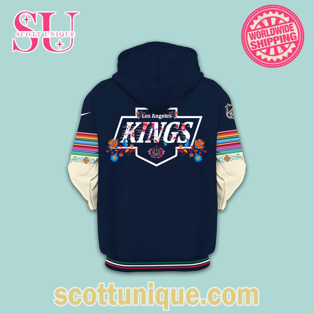 Los Angeles Kings 2024 NHL Dia De Los Muertos Hoodie1 Los Angeles Kings 2024 NHL Dia De Los Muertos Hoodie1