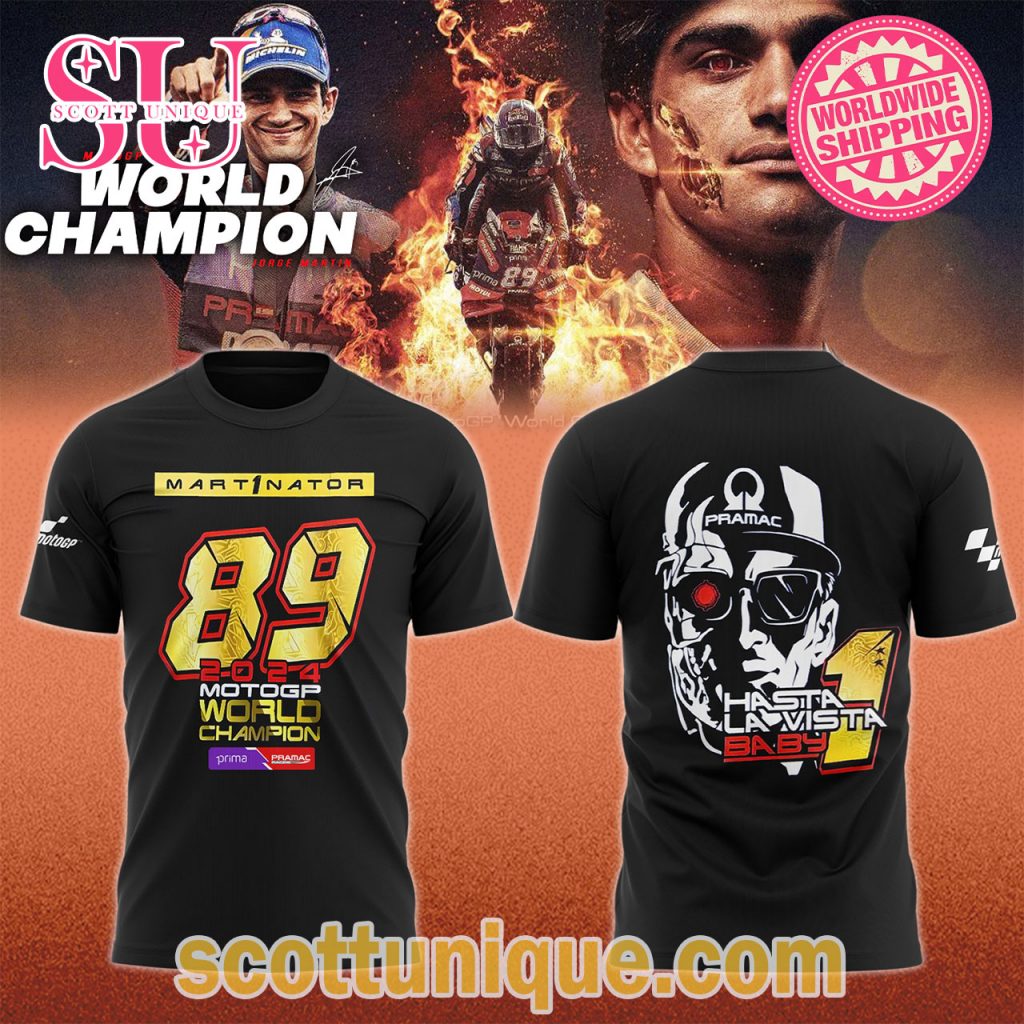 Mart1nator Jorge Martin MotoGP World Champion 2024 T Shirt Mart1nator Jorge Martin MotoGP World Champion 2024 T Shirt