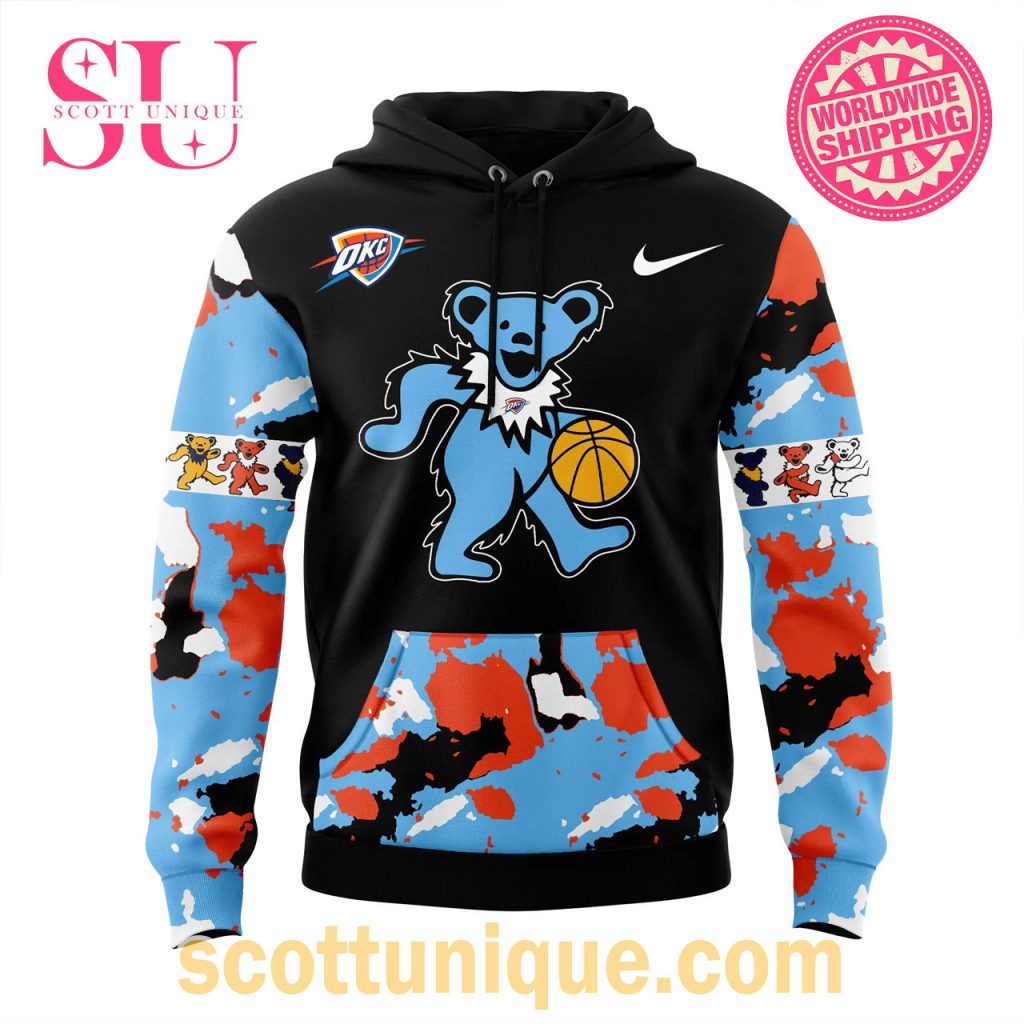 Oklahoma City Thunder Grateful Dead Night 2024 Hoodie Oklahoma City Thunder Grateful Dead Night 2024 Hoodie
