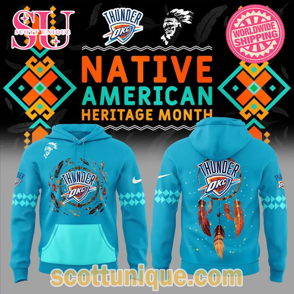 Oklahoma City Thunder Native American Heritage Month 2024 Hoodie Oklahoma City Thunder Native American Heritage Month 2024 Hoodie