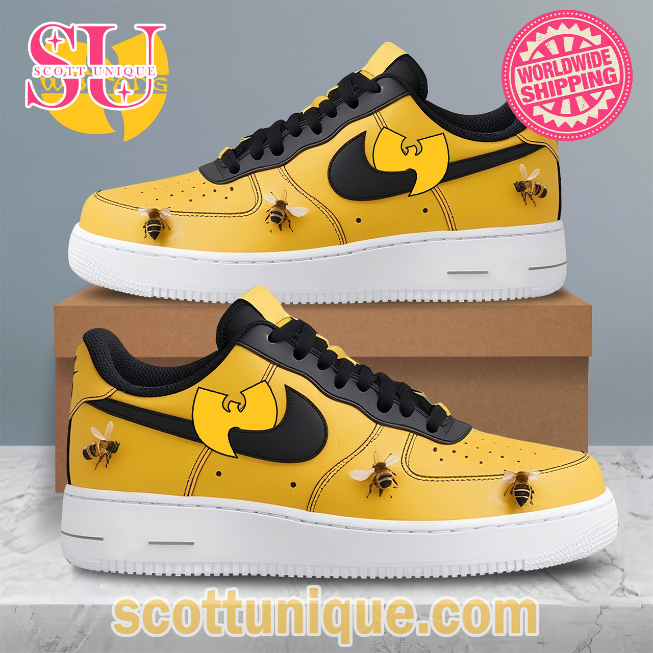 Wu-Tang Bee Premium Air Force Shoes