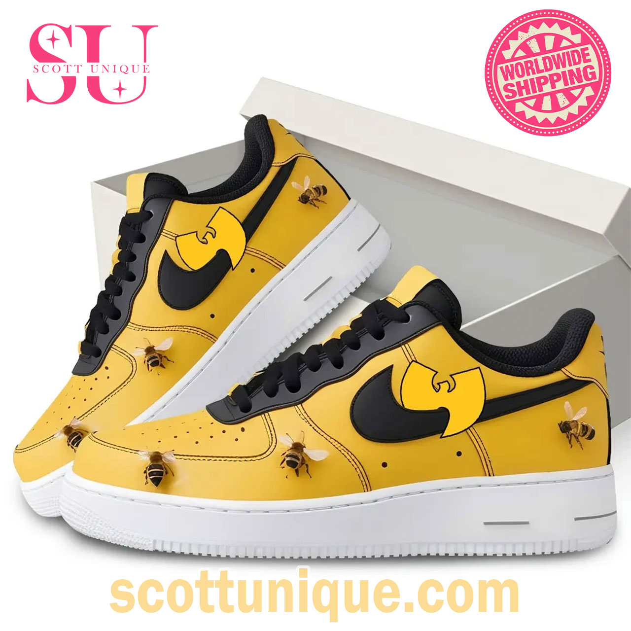 Wu-Tang Bee Premium Air Force Shoes