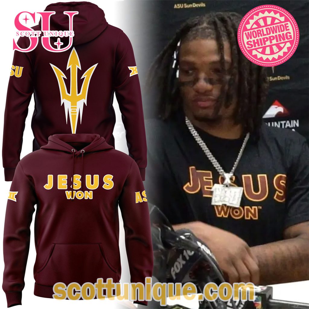 Arizona State Sun Devils Jesus Won 2024 Hoodie Arizona State Sun Devils Jesus Won 2024 Hoodie